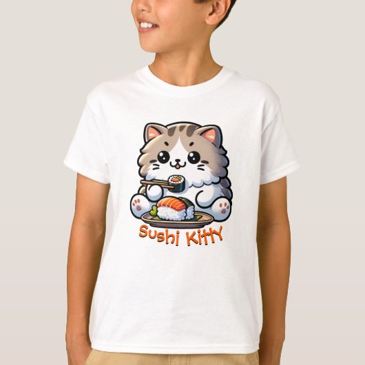 Sushi Cat T-shirt (Voorkant)