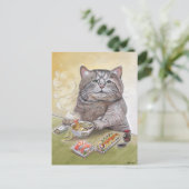 Sushi Cat Tempura Udon Briefkaart (Staand voorkant)