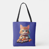 Sushi Cat Tote Bag (Achterkant)
