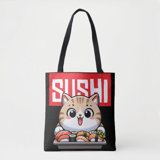 Sushi Cat Tote Bag (Voorkant)