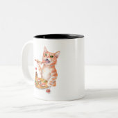 Sushi Cat Tweekleurige Koffiemok (Voorkant links)