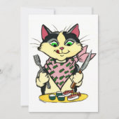 Sushi Cat Uitnodiging (Voorkant)