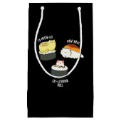 Sushi Cats Funny Sushi Pun Dark BG Klein Cadeauzakje (Voorkant)