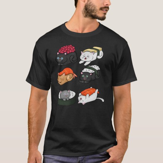 sushi cats persianus t-shirt (Voorkant)