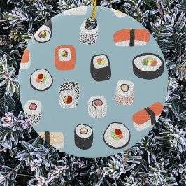 Sushi Ceramic Ornament