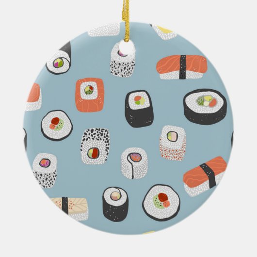 Sushi Ceramic Ornament (Achterkant)