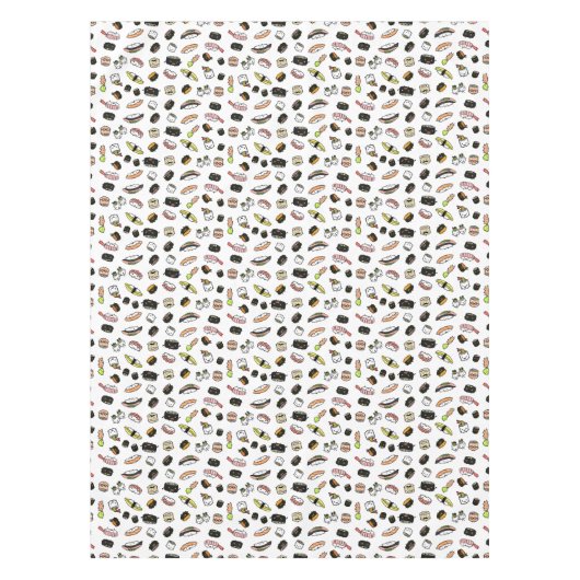 Sushi Characters Pattern Tafelkleed (Voorkant)