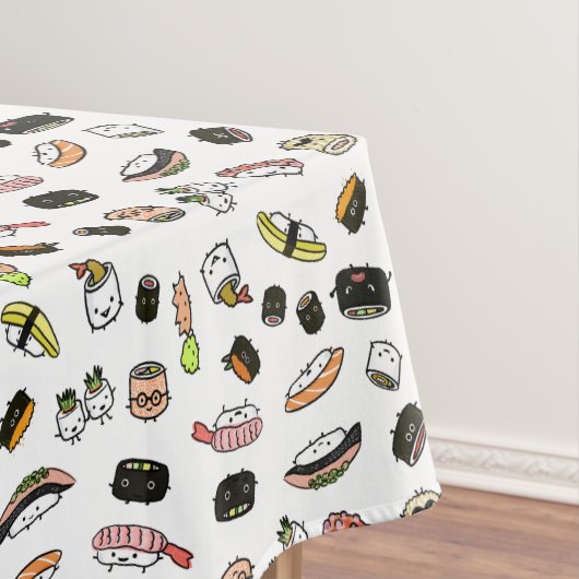 Sushi Characters Pattern Tafelkleed (Voorbeeld)