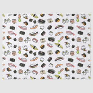 Sushi Characters Pattern Tissuepapier