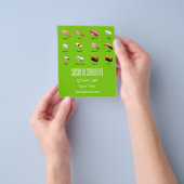 Sushi Chart Japanese modern food restaurant Flyer (Hand)