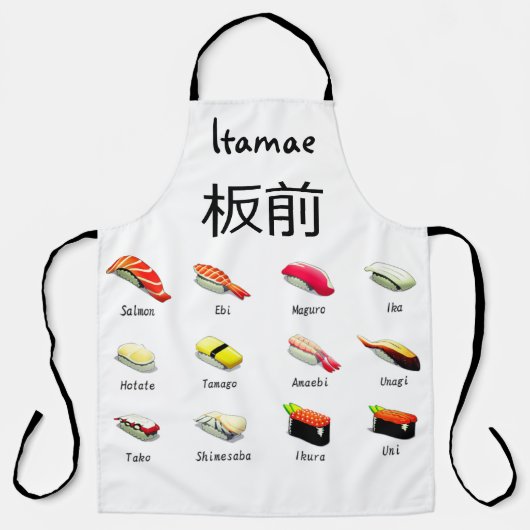 Sushi Chef Apron Schort (Voorkant)