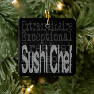 Sushi Chef Extraordinaire Ornament