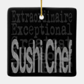 Sushi Chef Extraordinaire Ornament (Achterkant)