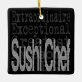 Sushi Chef Extraordinaire Ornament (Voorkant)