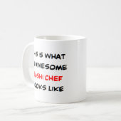 sushi chef, geweldige koffiemok (Voorkant links)