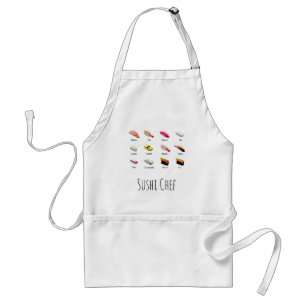 Sushi Chef Japans kooksushi-diagram Standaard Schort