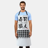 Sushi Chef-KANJI Schort (Gedragen)