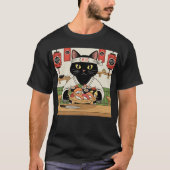 Sushi Chef Kat T-shirt (Voorkant)