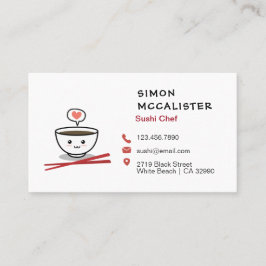 Sushi Chef Visitekaartje