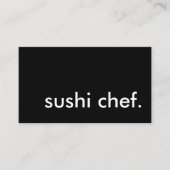 sushi chef. visitekaartje (Voorkant)