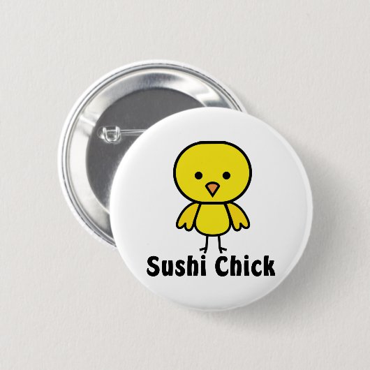 Sushi Chick Ronde Button 5,7 Cm (Voorkant /achterkant)