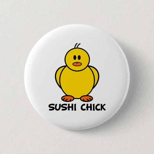 Sushi Chick Ronde Button 5,7 Cm (Voorkant)