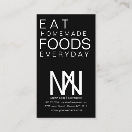 Sushi Chopsticks Greenery Pattern Visitekaartje (Achterkant)