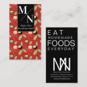 Sushi Chopsticks Greenery Pattern Visitekaartje (Voorkant / Achterkant)