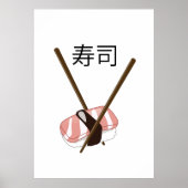 Sushi Chopsticks Poster (Voorkant)