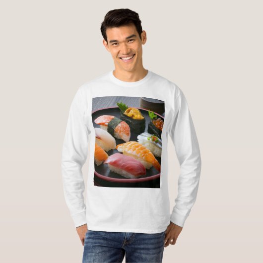 Sushi Circle – Japanese Round Dance T-shirt (Voorkant volledig)