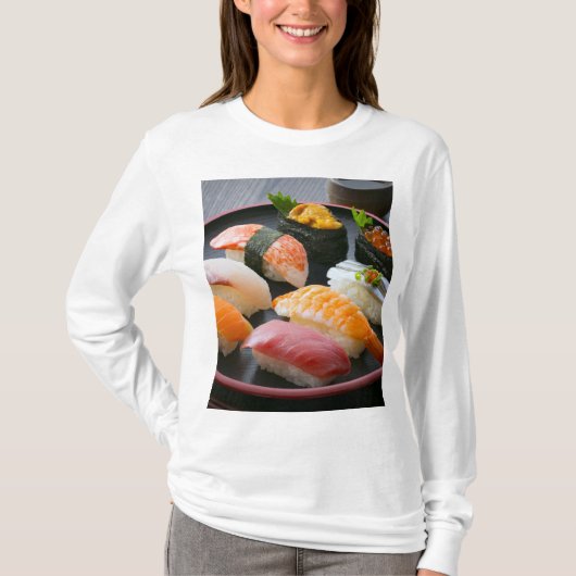 Sushi Circle – Japanese Round Dance T-shirt (Voorkant)