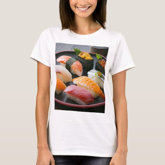 Sushi Circle – Japanese Round Dance T-shirt (Voorkant)