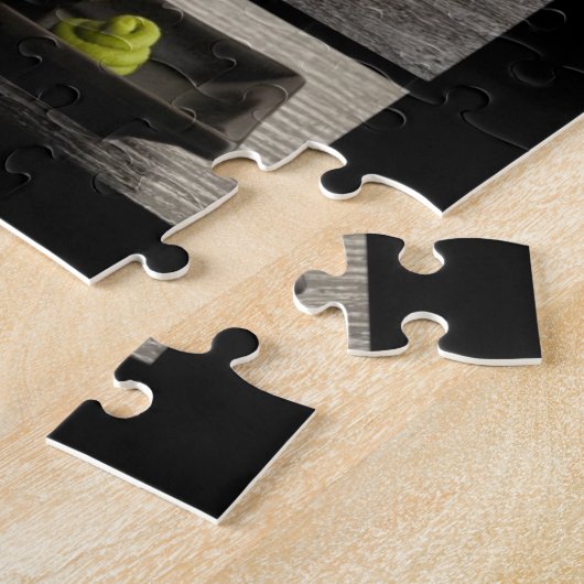 Sushi-collectie op zwarte achtergrond legpuzzel (Zijkant)