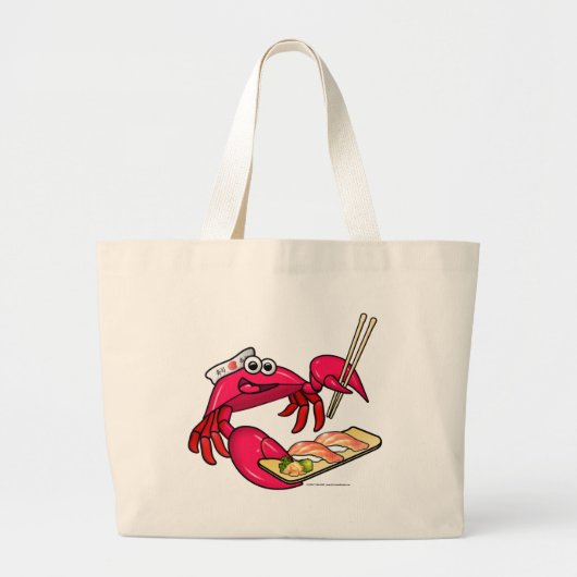 Sushi Crab Grote Tote Bag (Voorkant)