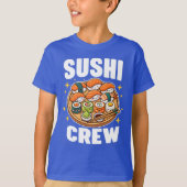 Sushi Crew Kawaii Sushi T-shirt (Voorkant)