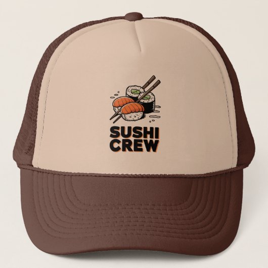 Sushi Crew Trucker Pet (Voorkant)