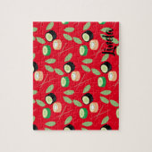 Sushi Cucumber Rolls Greenery Asian Food Legpuzzel (Verticaal)