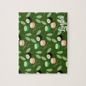 Sushi Cucumber Rolls Greenery Asian Food Legpuzzel (Verticaal)