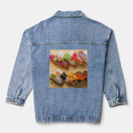 Sushi Curve – Artistic Nigiri Denim Jacket