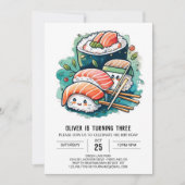 Sushi Custom Verjaardag Kaart (Voorkant)