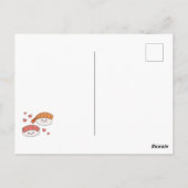 Sushi Cute Kinder Valentijnsdag Friendship Briefkaart (Achterkant)