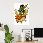 Sushi cutter poster (Thuiskantoor)