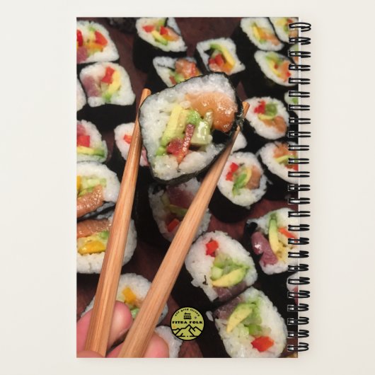 Sushi Design, Recipe Book Notitieboek (Achterkant)