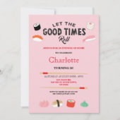 Sushi Dinner Lunch Japanse Birthday Party nodigt u Kaart (Voorkant)