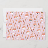 Sushi Dinner Meisjes Japanse Verjaardagsfeestfoto Kaart (Achterkant)