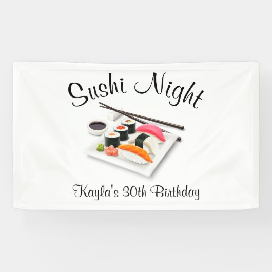 Sushi Dinner Party Spandoek (Horizontaal)