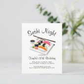 Sushi Dinner Party-uitnodigingen (Staand voorkant)
