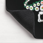 Sushi Dinosaur T-rex Japanese Food Funny Sushi Rol Muismat (Hoek)