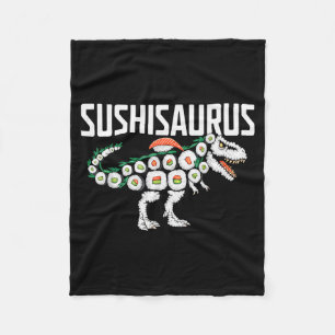 Sushi Dinosaur T-rex Japans eten Funny Sushi Rol Fleece Deken