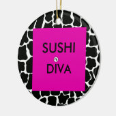 Sushi Diva Ornament door Zan Hanhof (Links)